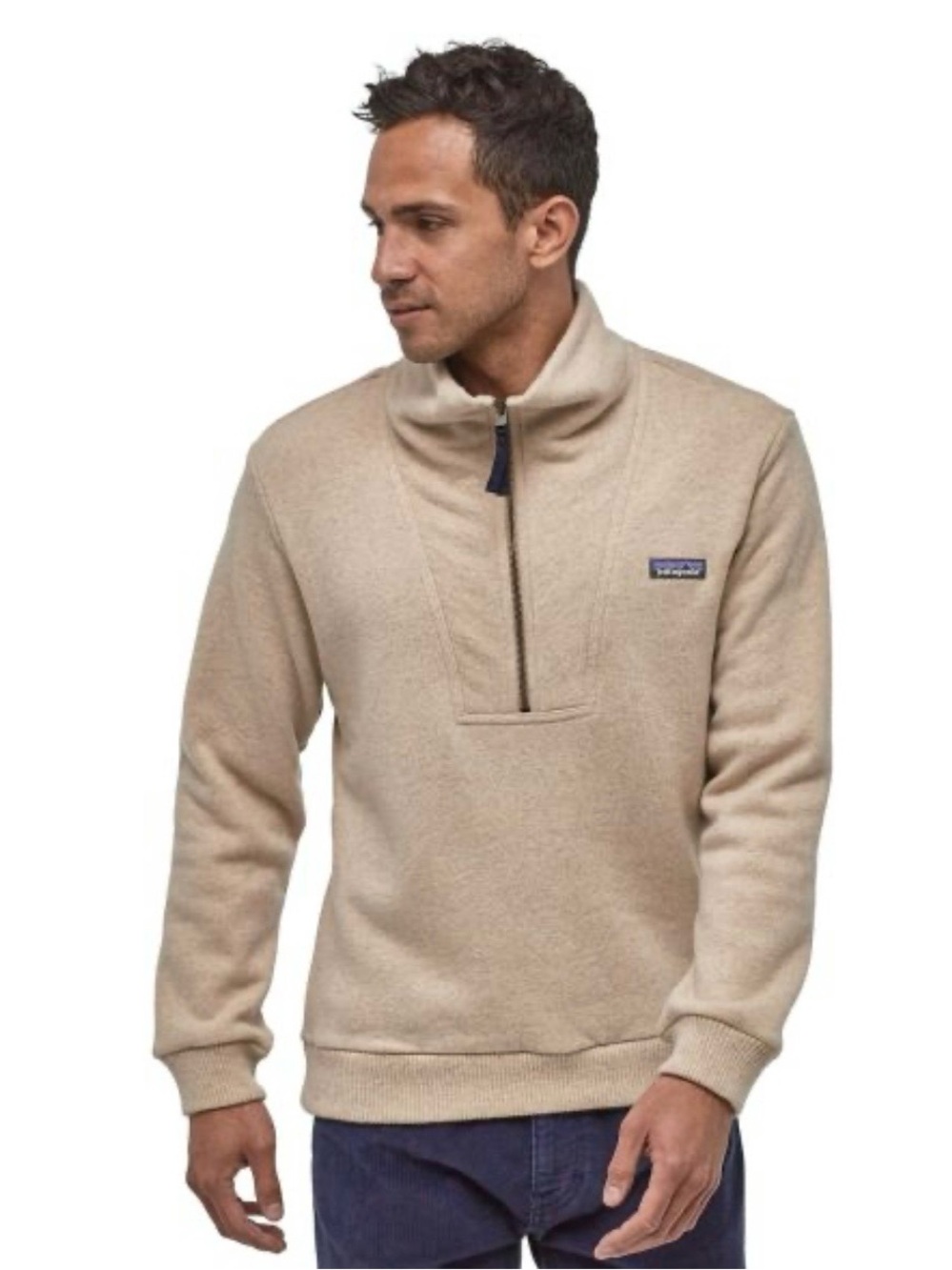 Patagonia Men's Half-Zip Sweater Fleece - Beige NWOT Sz men’s small